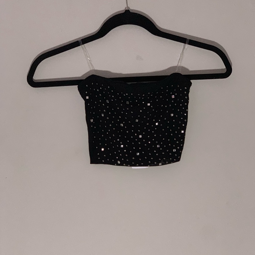 Sequined Bandeau Top